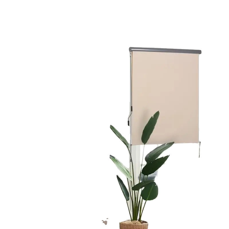 Außenrollo, 2,5 M X 1,6 M, Aluminium, Polyester 280g/m², Uv-schutz Uv50+, Creme