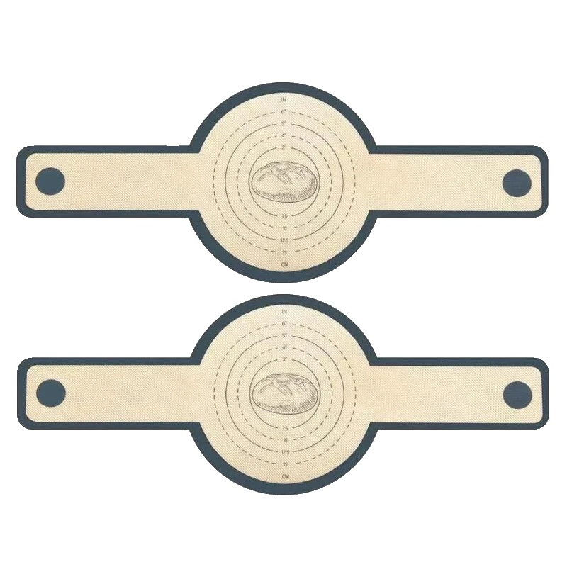 Silikon Brottragehilfe, Lange Griffe, Antihaft-oberfläche, 2pcs Rund