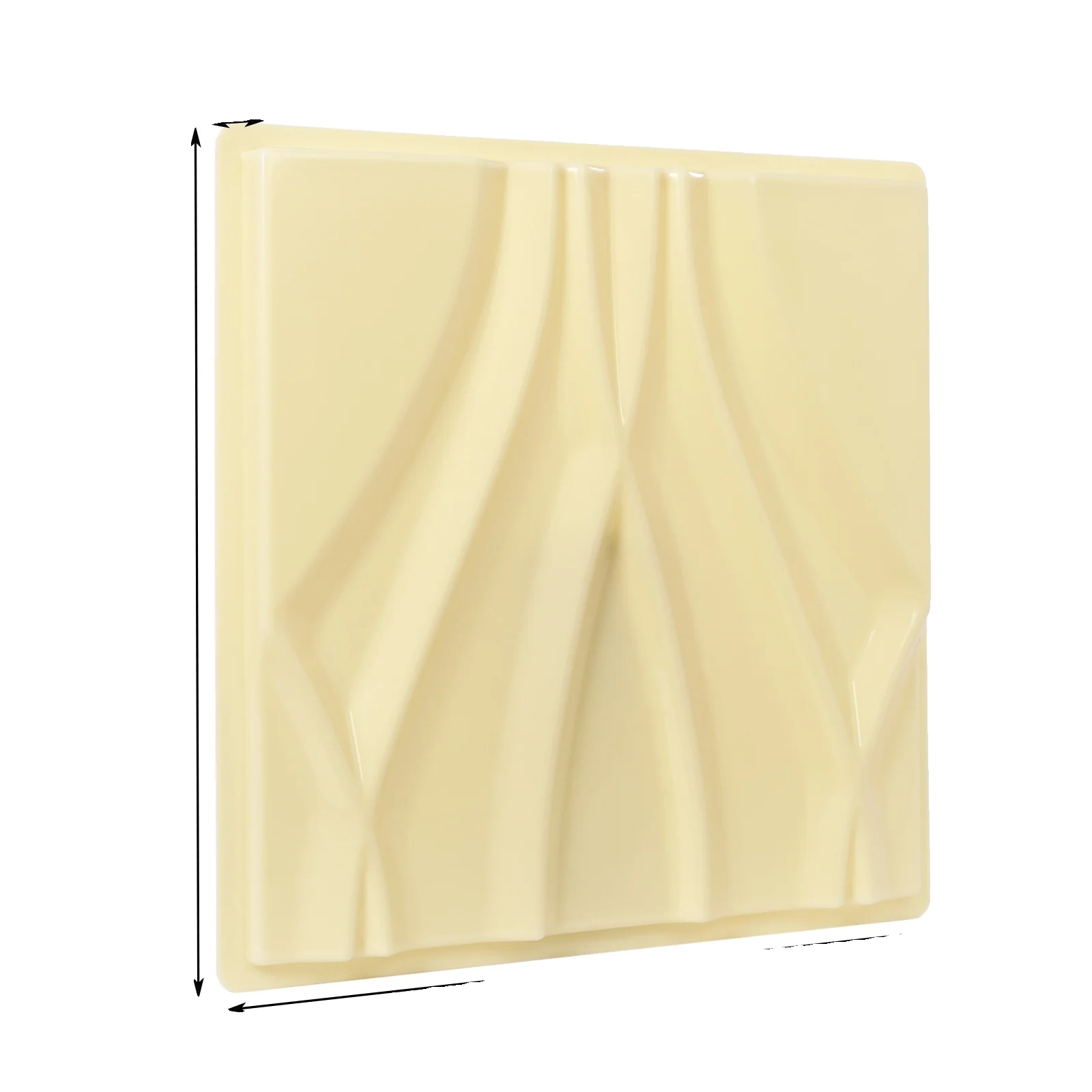 3d Wandform, Flexibles Abs-material, Einfach Zu Verwenden Für Innendesign, Beige