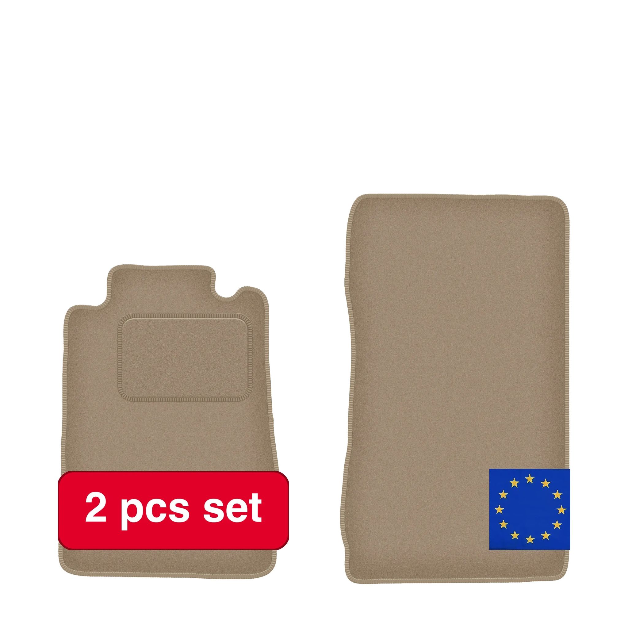 Bodenmatten, Maßgeschneiderte Gestaltung, Luxuriöse Umrandung, Beige