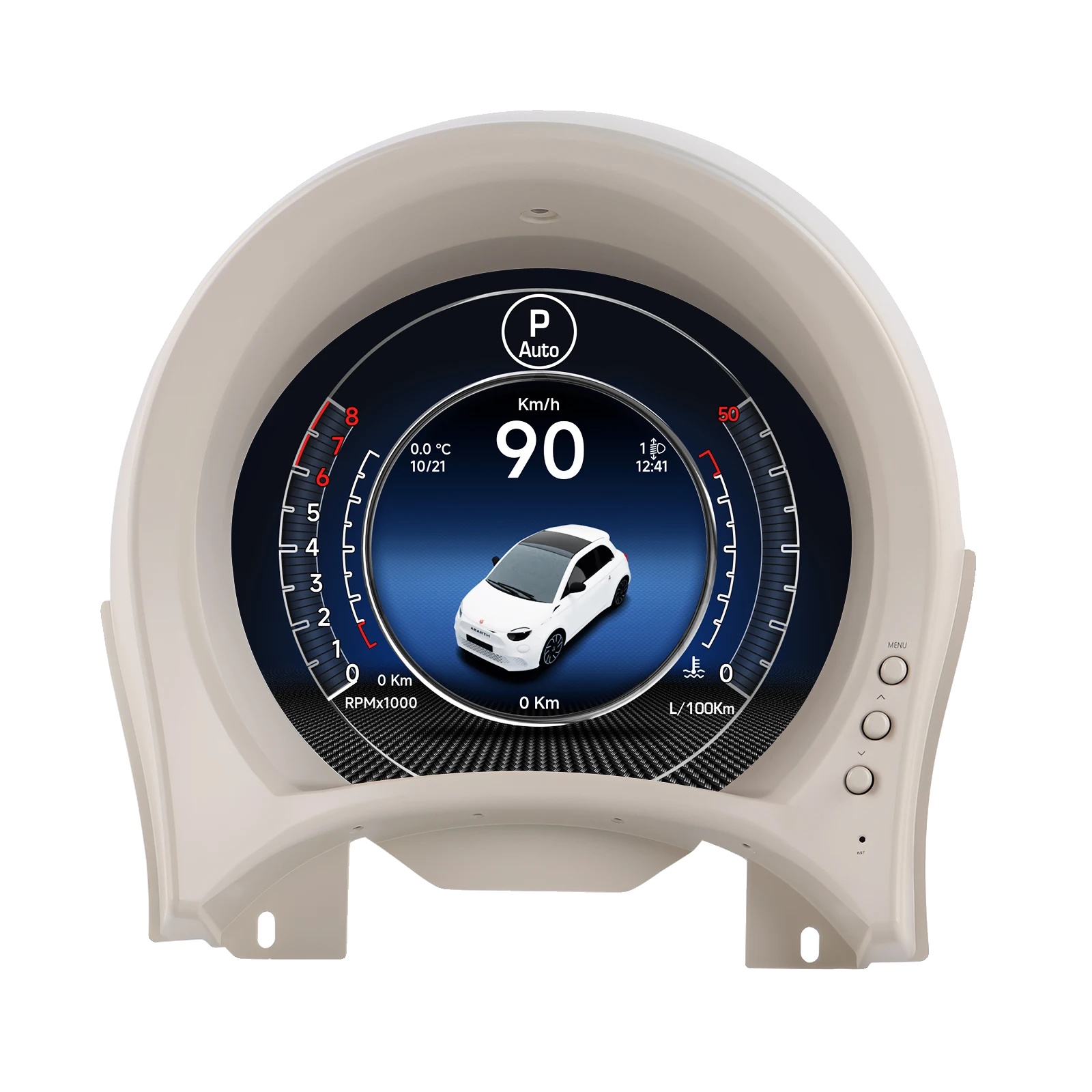 Digitales Instrumentencluster, 7 Zoll Hd-display, Kompatibel Mit Fiat 500, Cluster