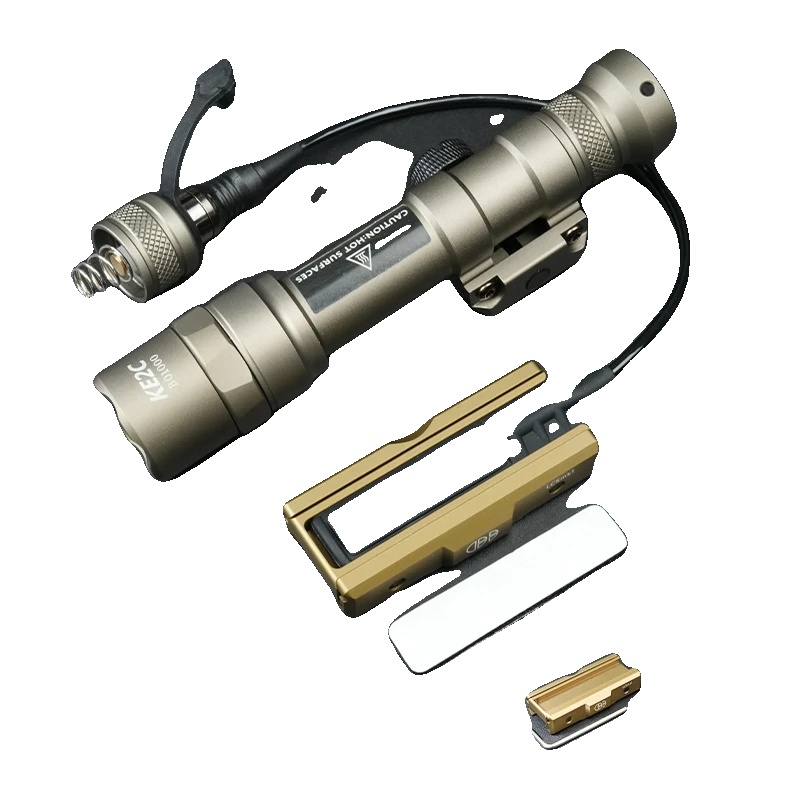 Taschenlampen-set, 500 Lumen, Kompatibel Mit M-lok Und 20mm Montagen, De-m600b 20mm Halterung