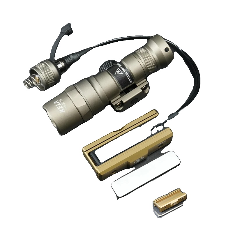 Taschenlampen-set, 500 Lumen, Kompatibel Mit M-lok Und 20mm Montagen, De-m300b 20mm Halterung