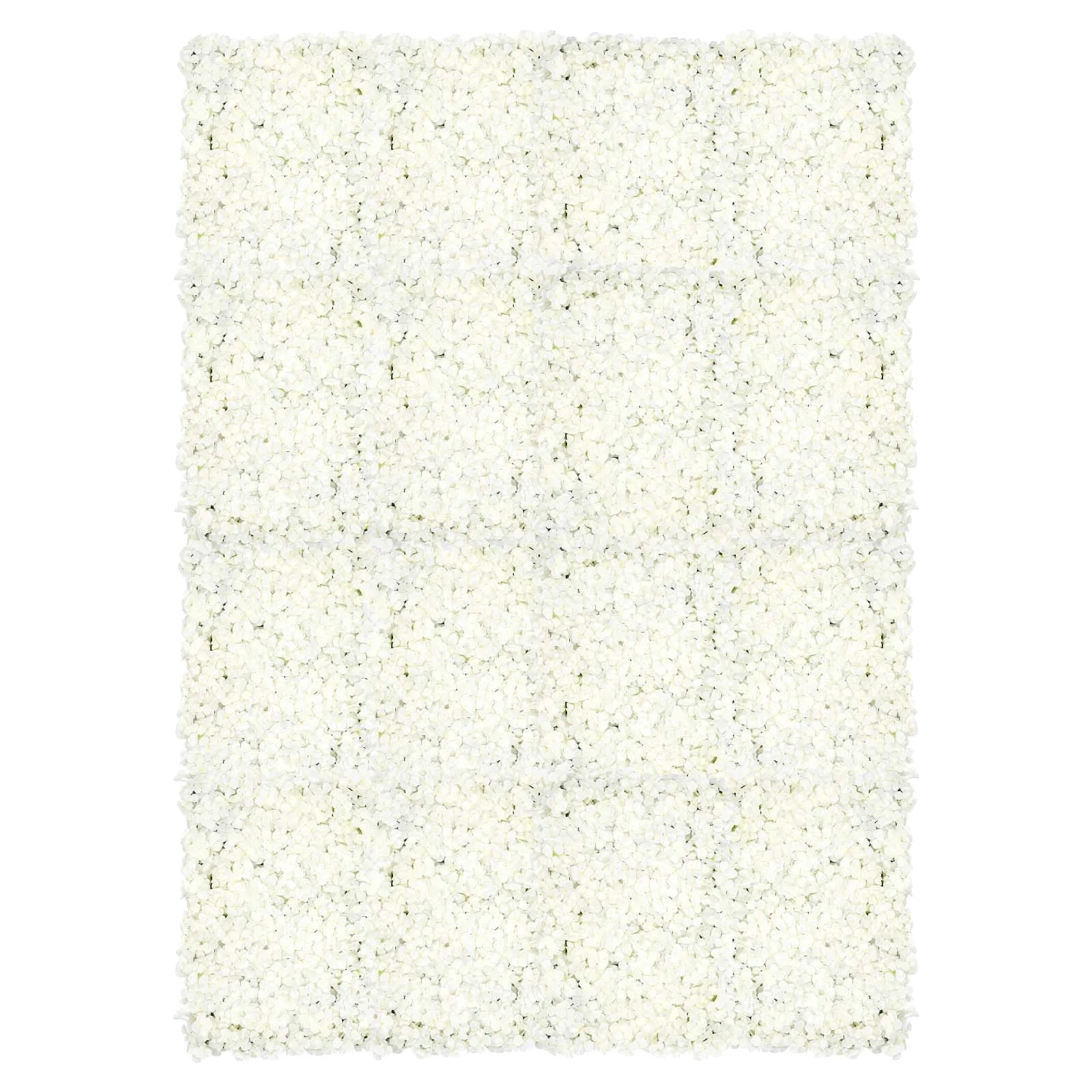 Künstliche Blumenwandpaneele, Seidenmaterial, Elegantes Design, Beige