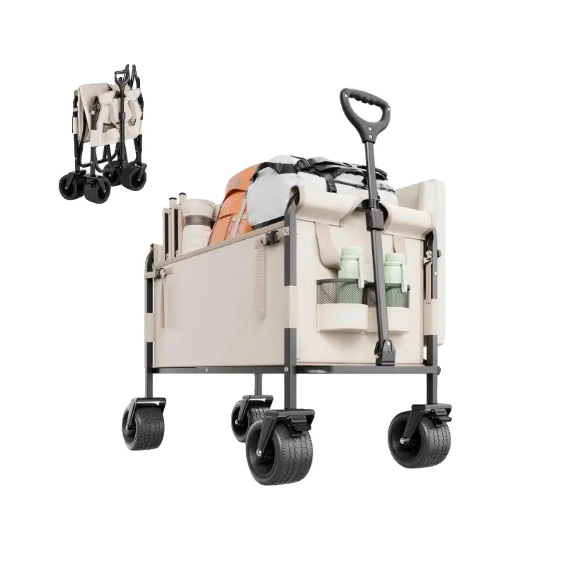 Faltwagen, 250 Kg Tragfähigkeit, 97 X 58 X 67 Cm, 13,5 Kg Gewicht, 75,5 X 41 X 30 Cm Innenmaße, Verstellbare Griffhöhe 117 Cm