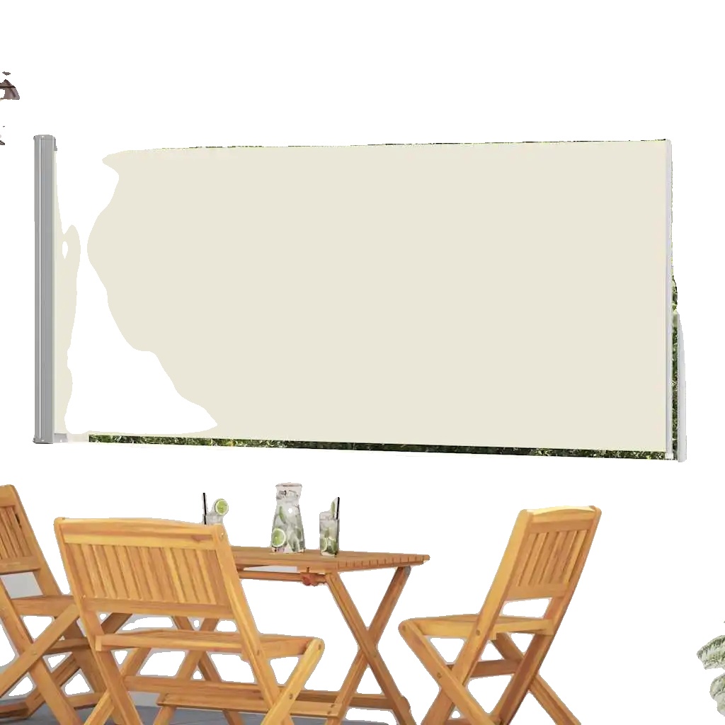 Ausziehbare Seitenmarkise, 300 Cm X 120 Cm, Polyestergewebe, Wasserdicht, Uv-schutz, Montagematerial Enthalten