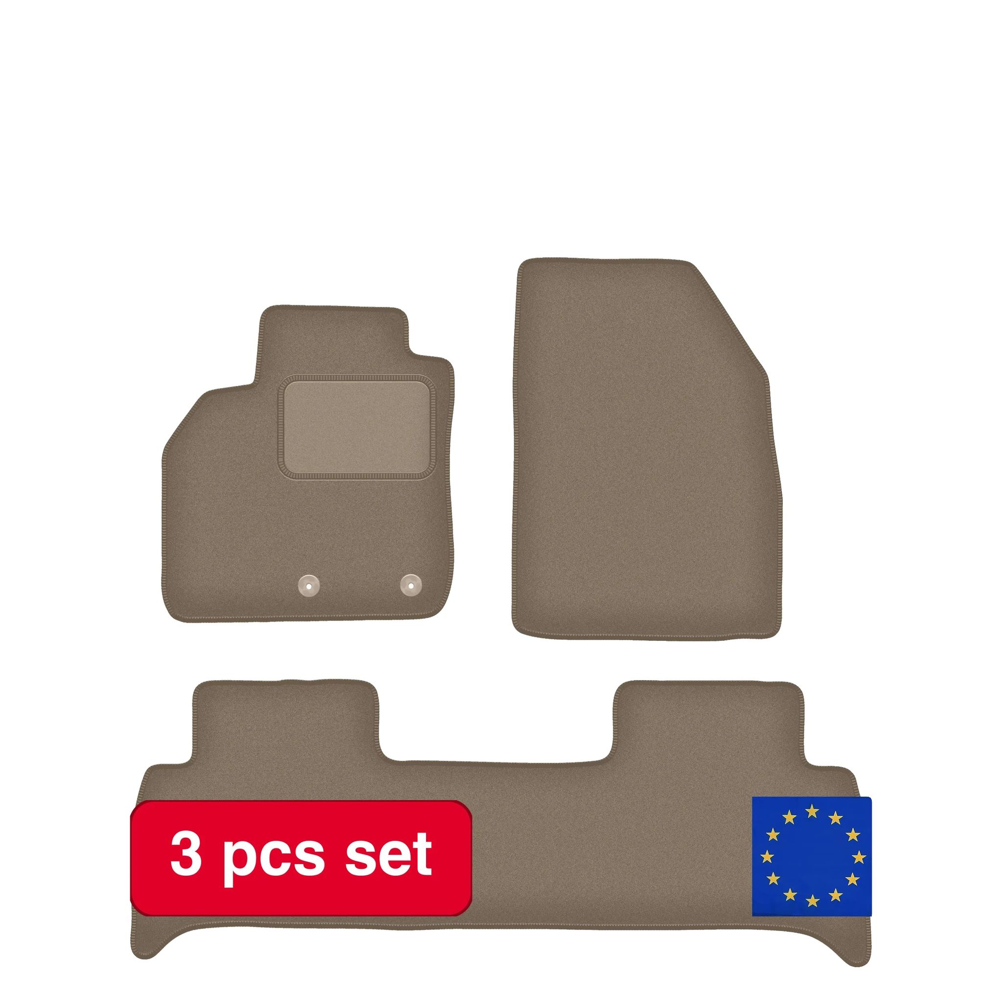 Autofußmatten, Luxuriöses Surround-design, Perfekte Passform Für Renault Grand Scenic Iii, Beige