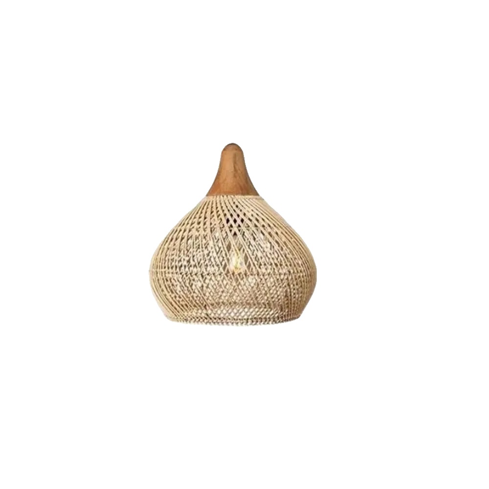 Pendelleuchte, Handgefertigtes Design, Vintage Stil Beleuchtung, D50xh50cm Beige, Keine Glühbirne-b