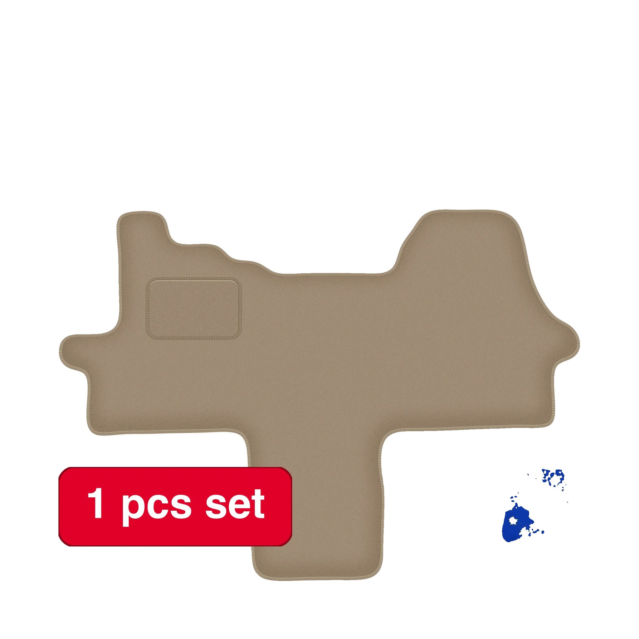 Bodenmatten, Luxus-umrandung, Kompatibel Mit Fiat Ducato, Beige