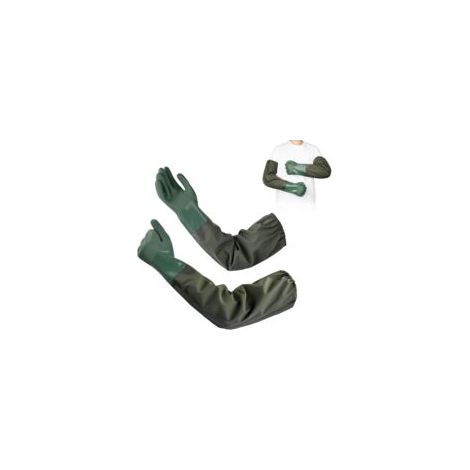 1 Paar Lange Handschuhe, 70 Cm, Gummihandschuhe Für Den Haushalt, Chemikalienschutzhandschuhe, Wasserdicht, Rutschfest, Für Die Reinigung Von Teichen, Industrie, Landwirtschaft, Fischerei, Bauwesen (b