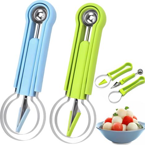3-in-1 Wassermelonenschneider, Wassermelonen- Und Melonenschneider, Melonenschneider, Multifunktionaler 3-in-1 Wassermelonenschneider. Geeignet Zum Schneiden Von Wassermelone, Mango Und Drachenfrucht