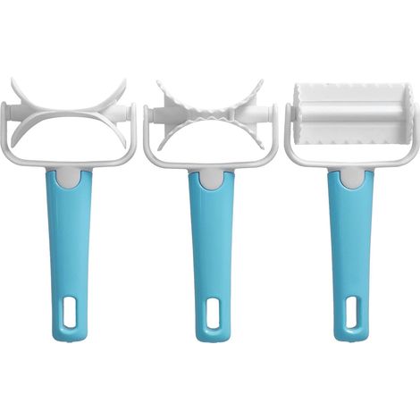 3-teiliges Nudelholz-set, Ausstecher, Gebäckausstecher Aus Kunststoff, Rundes Nudelholz, Fondantausstecher, Backzubehör Für Kuchen Und Kekse