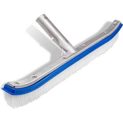 45 Cm (18 Zoll) Poolwand- Und Fliesenbürste – Hochleistungsmodell – Aluminium-rückplatte – Nylonborsten – Mit Schnellverschlussclips – Griff Nicht Im Lieferumfang Enthalten