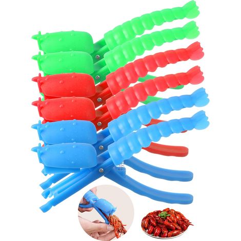 6-teiliges Krebsschälset, Tragbarer Krebsschäler Zum Einfachen Schälen, Ideal Für Den Einsatz In Küchen Und Restaurants (blau, Grün, Rot)