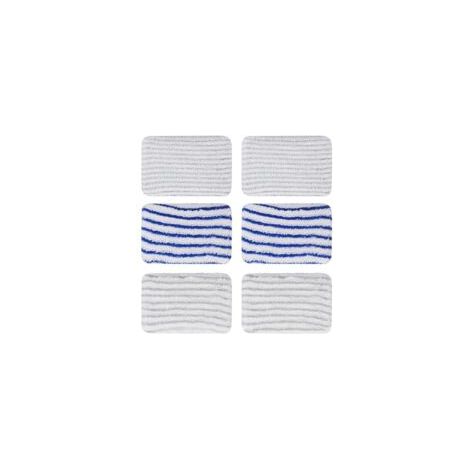 6-teiliges Reinigungs- Und Dampfreinigungstuch, Reinigungs- Und Dampfreinigungszubehör, Dampfmopp Für Rowenta Clean & Steam Zr850002 Zr005801 Zr005804 (grau Und Blau)