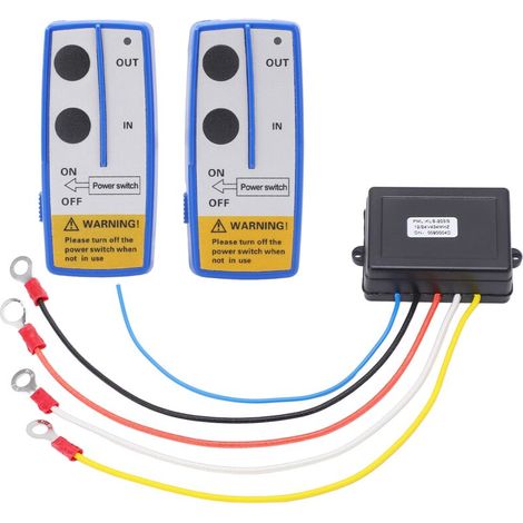 75 Fuß Langes Kabelloses Seilwinden-fernbedienungsset, Batteriebetrieben, Mit Integrierter Antenne Und Universeller Led-anzeige Für Auto, Atv Und Lkw