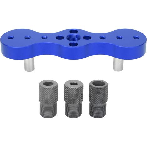 Bohrschablone Für Dübelbohrungen In Der Holzbearbeitung, 6/8/10 Mm, Positionierer Aus Aluminiumlegierung, Blaues Lochöffnungswerkzeug, Von Debuns