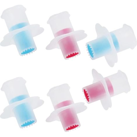 Cupcake-ausstecher Aus Kunststoff (6 Stück), Teigportionierer, Kuchenfüllung (3 Rote + 3 Blaue)