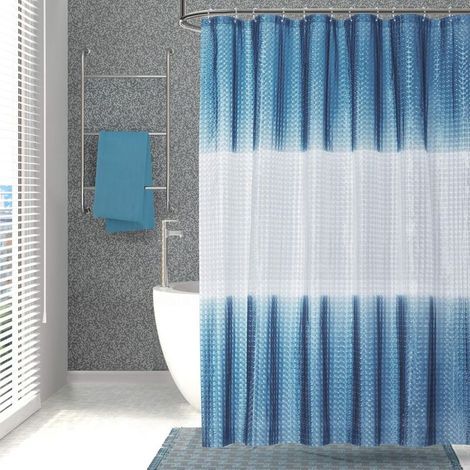Exquisiter Duschvorhang Für Ihr Zuhause – 3d-geprägtes Farbverlaufsmuster – 180 X 200 Cm