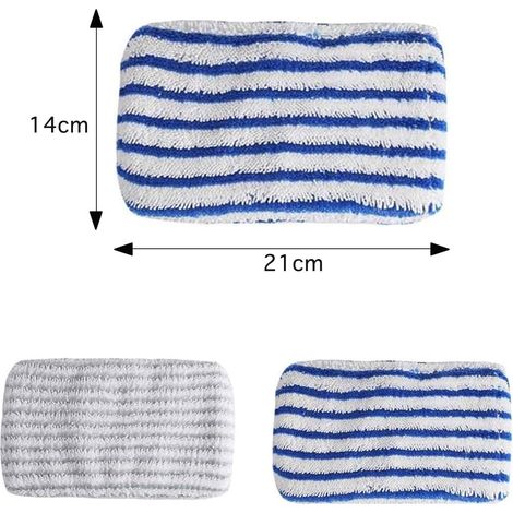 Geeignet Für 2 Ersatz-wischmopp-pads Für Rowenta Clean & Steam Zr005801/ry7/ry8 - Mikrofasertücher - Wiederverwendbare Tücher Zum Reinigen Und Polieren Von Böden (blau Und Grau - 2 Pads)