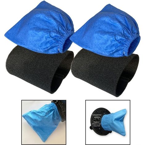Geeignet Für Staubsaugerfilter Der Modelle Wd1 Und Mv1, 4er-packung Stoffschwämme