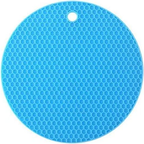 Hitzebeständige Silikonmatten (10er-pack) — Untersetzer — Multifunktionale, Rutschfeste Und Hitzebeständige Untersetzer (blau)