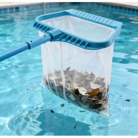 Hochleistungs-laubkescher Für Schwimmbecken - Maschennetz - Für Blätter, Insekten Und Gras - Wartungswerkzeug - (griff Nicht Im Lieferumfang Enthalten)