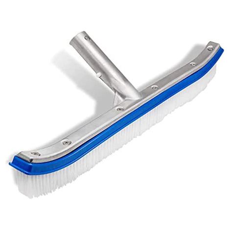 Hochwertiger 18-zoll (45,7 Cm) Großer Aluminium-poolreinigungsbürstenkopf Mit Ez-clips Diese Robusten Bürsten Reinigen Mühelos Wände, Fliesen Und Böden.