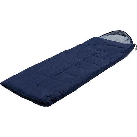 Komfort-sessel Mit Armlehnen – Außenmaterial: 190t Polyester, Futter: 190t Pongee, Füllung: 300 G/m² Baumwolle – Blau – Länge: 180 Cm (+30 Cm Mit Kapuze) – Breite: 75 Cm