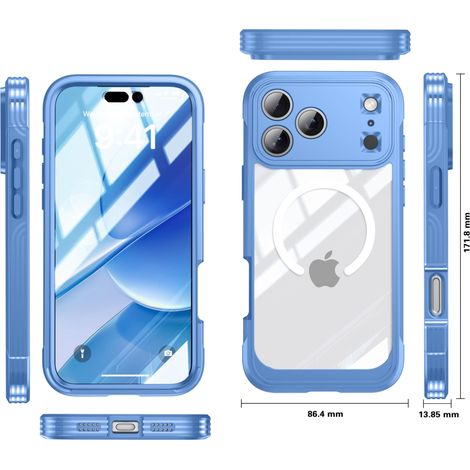 Kompatibel Mit Der Magnetischen Hülle Für Iphone 17 Pro Max 6,9 Zoll, Militärstandard, Robust, 360-grad-rundumschutz, Integrierter Displayschutzfolie Und Kompatibel Mit Der Transparenten Hülle.