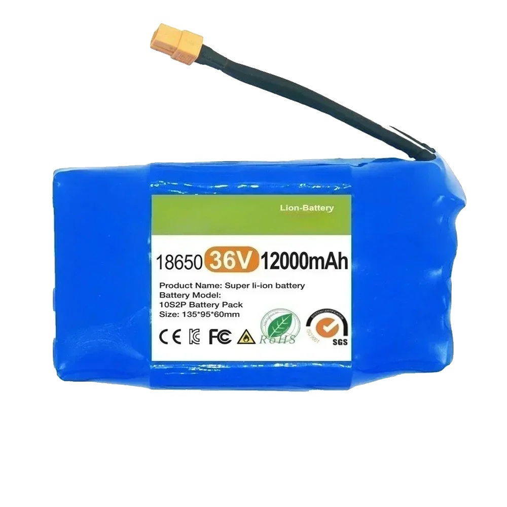 Wiederaufladbare Lithium-ionen-batterie, 12000mah Kapazität, 36v Spannung, 12000mah
