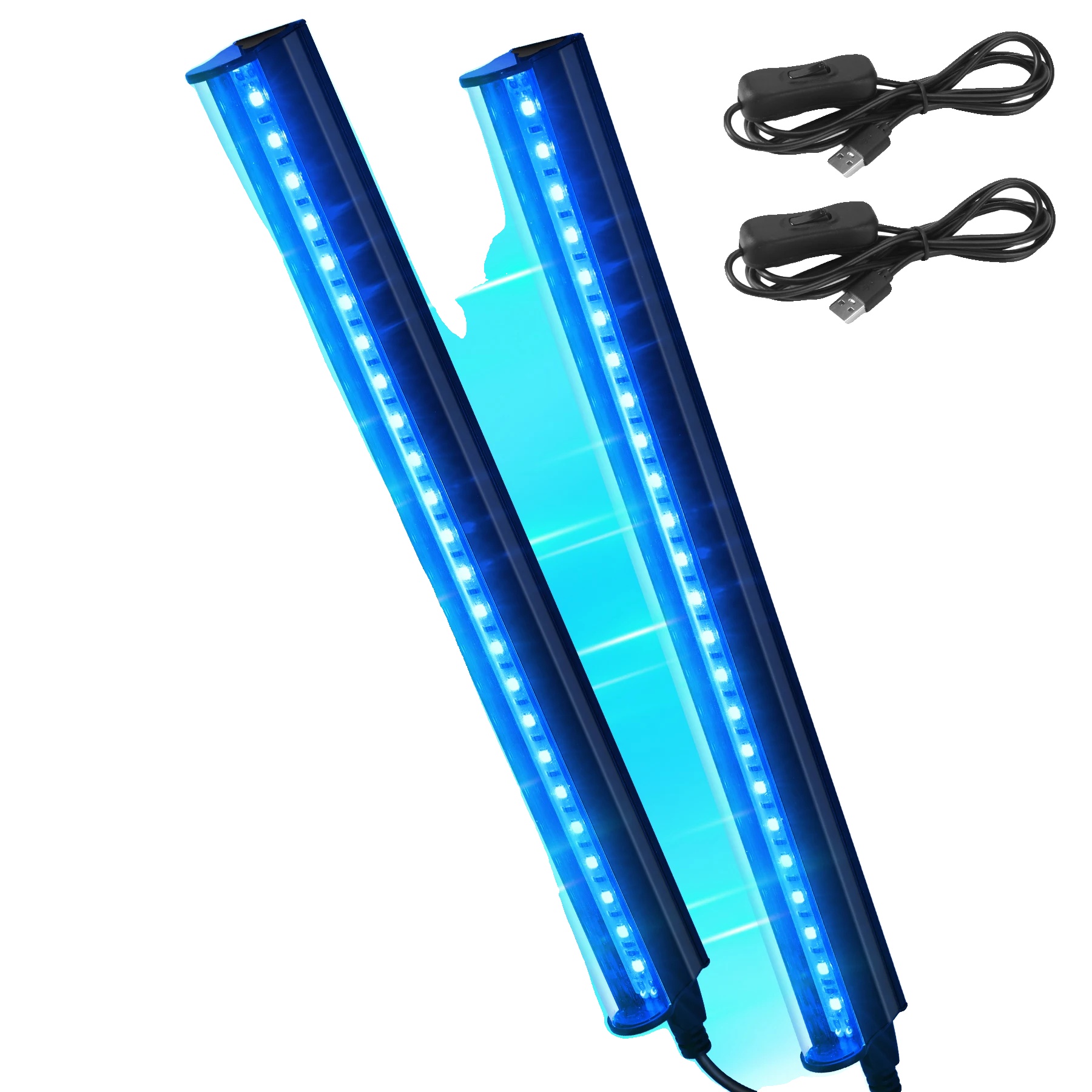 Uv-bräunungslampe, Verstellbarer Winkel, Tragbares Design, 2 Stück 8w, 395nm