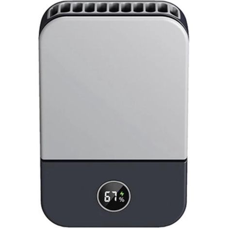 Nackenventilator – Tragbarer Und Leistungsstarker Usb-ventilator, Mini-ventilator, Tischventilator, Tragbarer Ventilator, Nackenventilator Mit Digitalanzeige (blau)