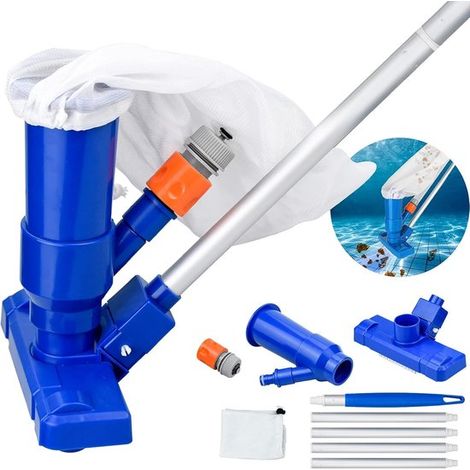 Poolreiniger – Tragbarer Poolreiniger Mit Teleskopstiel Zur Reinigung Von Schwimmbecken – Blau