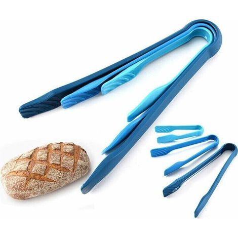 Professionelle Küchenzange, Grillzange, Grillbesteck Aus Edelstahl, Ideal Zum Servieren Mit Silikon-griffen, Zange Zum Braten, Grillen Von Fleisch, Gebäck Und Keksen – 3er-pack Von Debuns