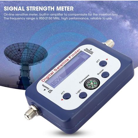 Satellitendetektor, Lcd-bildschirm 950–2150 Mhz, Elektronischer Summer Und Hintergrundbeleuchtung, Zur Ausrichtung Der Satellitenschüssel