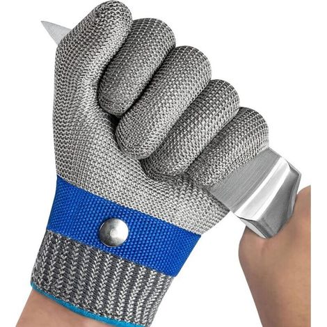 Schnittfeste Handschuhe – Zum Schneiden Von Fleisch, Filetieren, Mandolinen, Austern, Zum Tranchieren Usw. – 1 Stück, 24 Cm