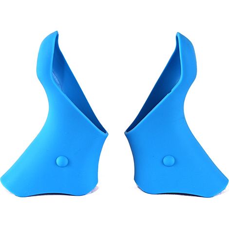 Silikongriffe Für Rennradschalthebel – Kompatibel Mit Shimano St-5600/6600 – Blau (paar) – 108 X 62 X 32 Mm