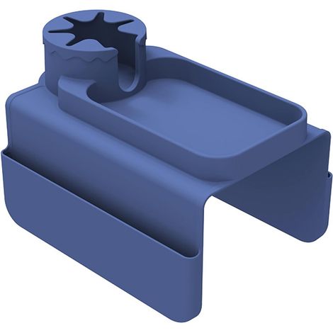 Sofa-armlehnenablage Mit Getränkehalter – Silikon – Rutschfest – Auslaufsicher – Zusätzliche Ablagefächer – Blau