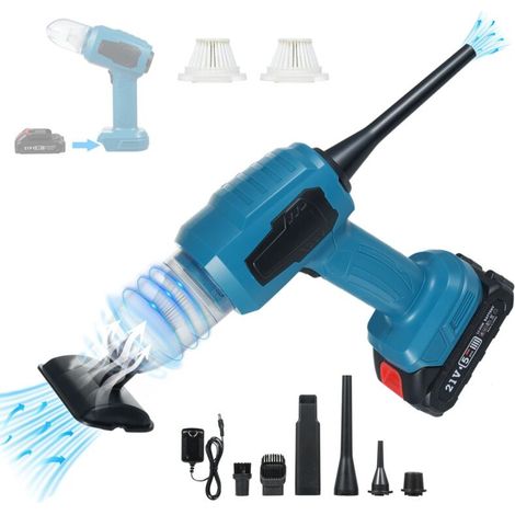 Tragbarer 4-in-1-autostaubsauger Mit 1500-mah-akku, Hoher Saugleistung (16000 Pa), Verschiedenen Düsen, Für Auto, Haushalt, Büro Und Haustiere.