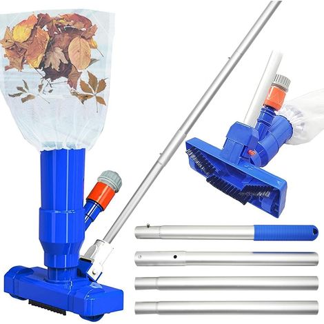Whirlpool-staubsauger, Tragbarer Poolsauger Und Skimmer Für Aufstellpools, Tragbarer Jet-poolreiniger, Poolpflege-set Mit Bürste, Netz, Laubsack, Gartenzubehör