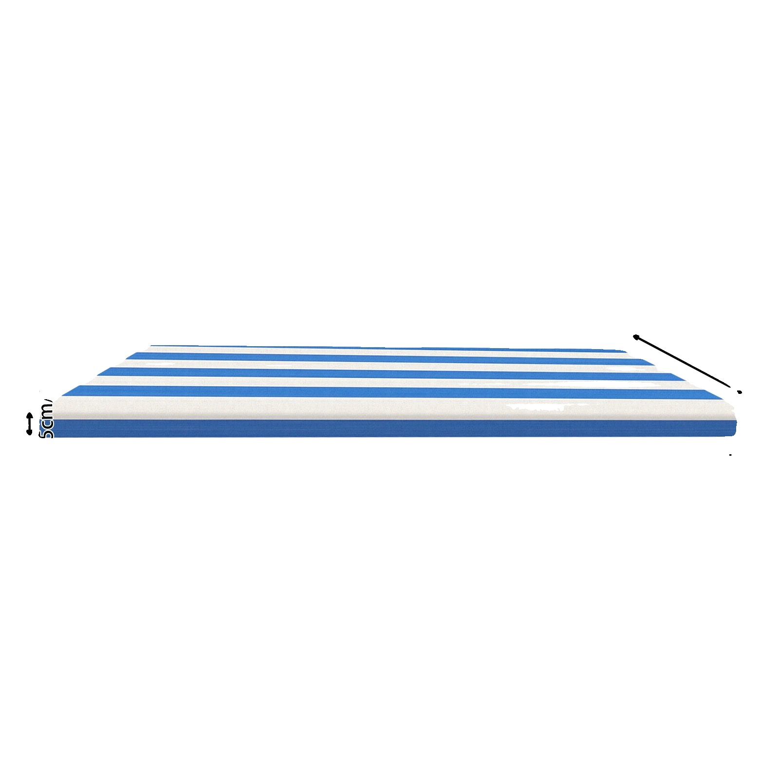 Außen-sitzkissen, Wasserdichtes Material, Komfort Und Unterstützung, Blau