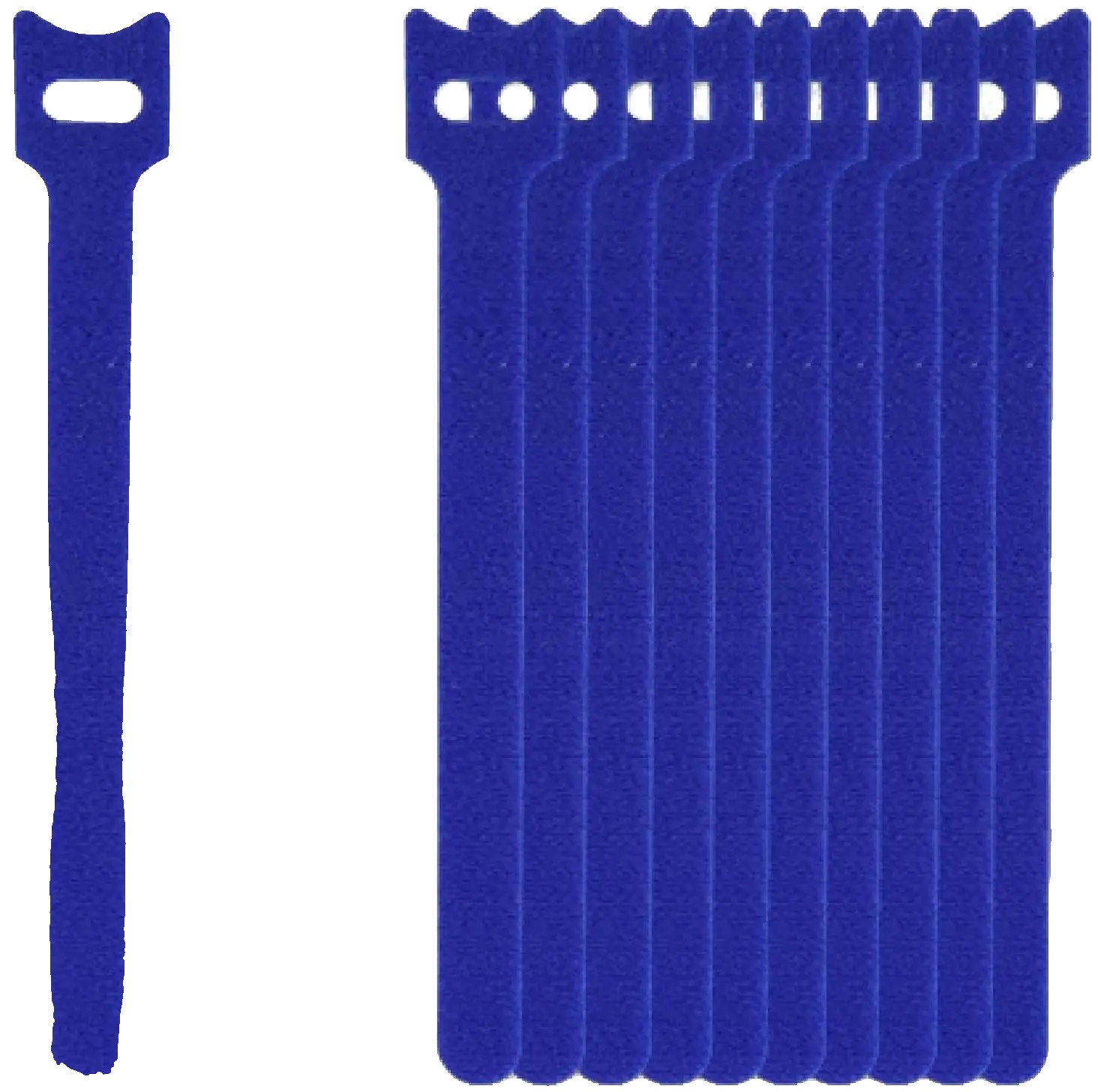 Wiederverwendbare Kabelbinder, Langlebiges Nylon, Vielseitige Verwendung, Blau, 200pcs-e