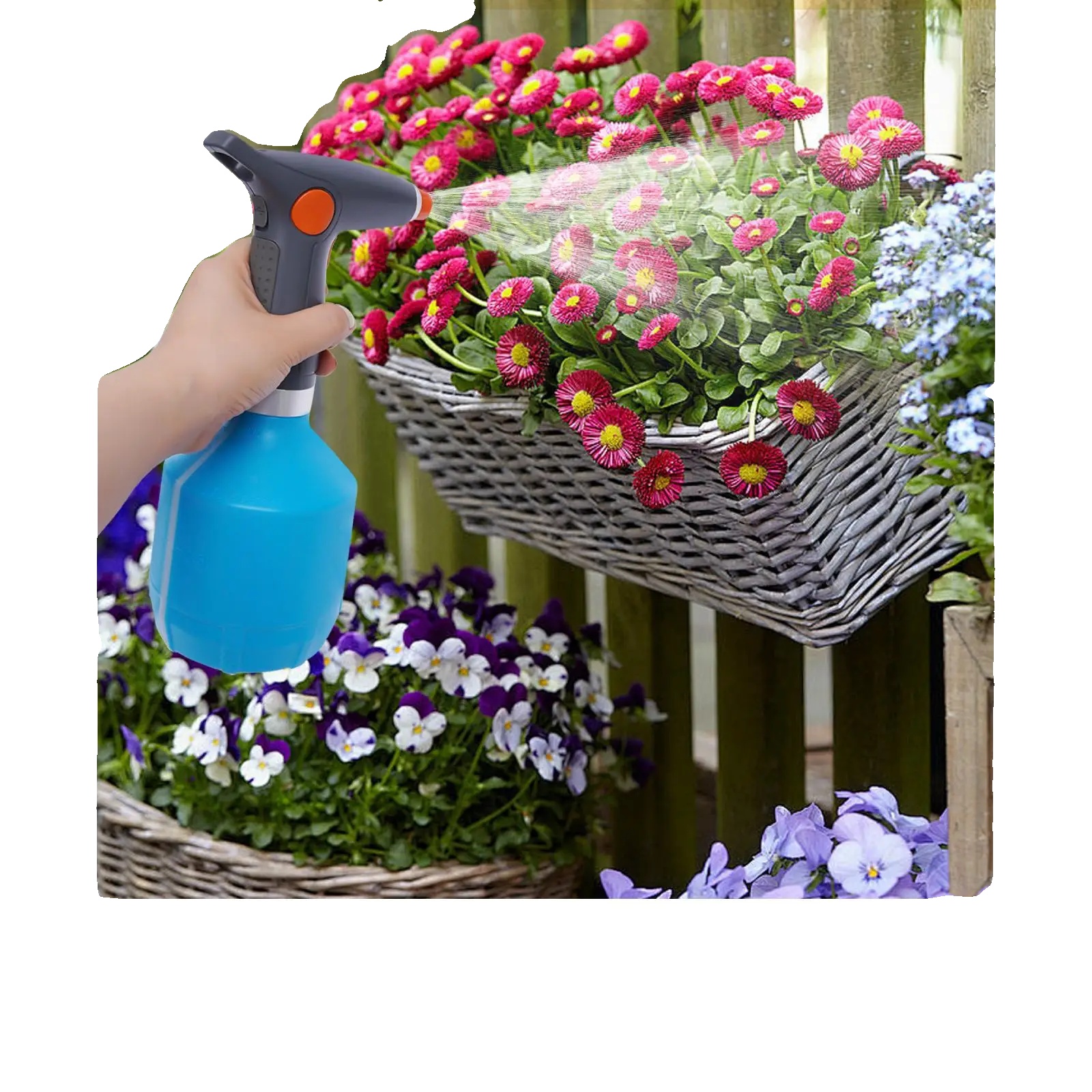 Elektrische Gießkanne, Material: Hdpe, Kapazität: 5l, Batterie: 2000mah, Betriebsdauer: 3-5 Stunden, Kompatibilität: Ideal Für Gärten
