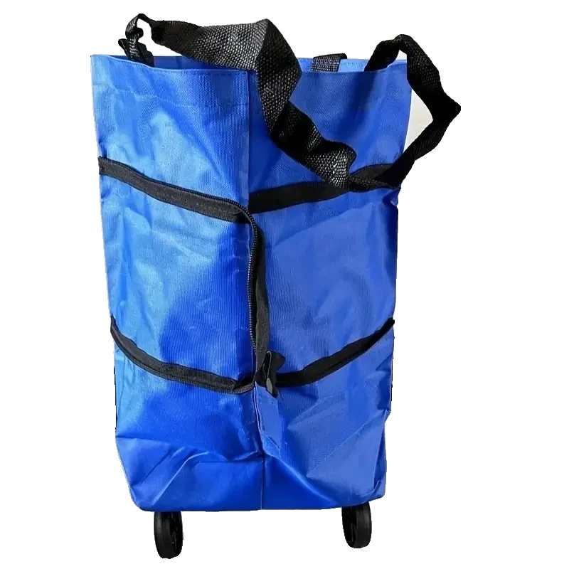 Einkaufswagen, Faltbares Design, Leicht Und Tragbar, Gwd-blau-1stück
