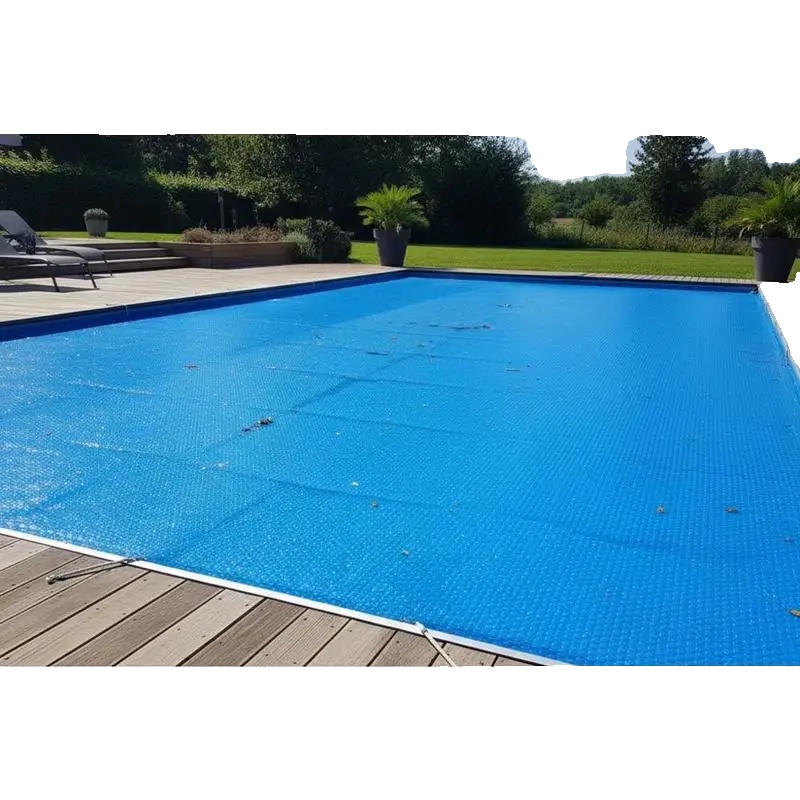 Poolabdeckung, Pe-folie, 800x500 Cm, 110µm Dicke, Reduziert Verdunstung, Solarheizung