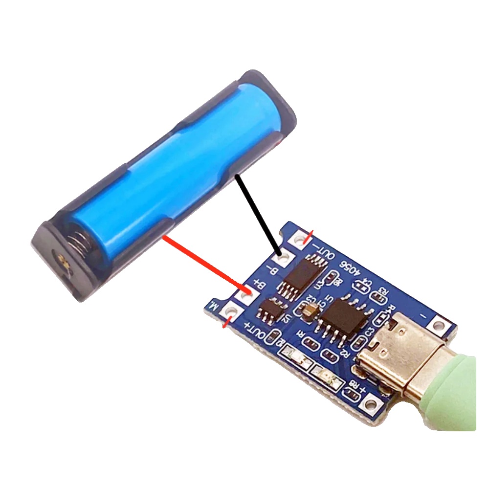 Lithium-batterieladegerät, 5v, 1a Ladestrom, 2,8 Cm X 1,7 Cm Abmessungen, Micro-usb- Und Type-c-kompatibilität, Überstromschutz 3a
