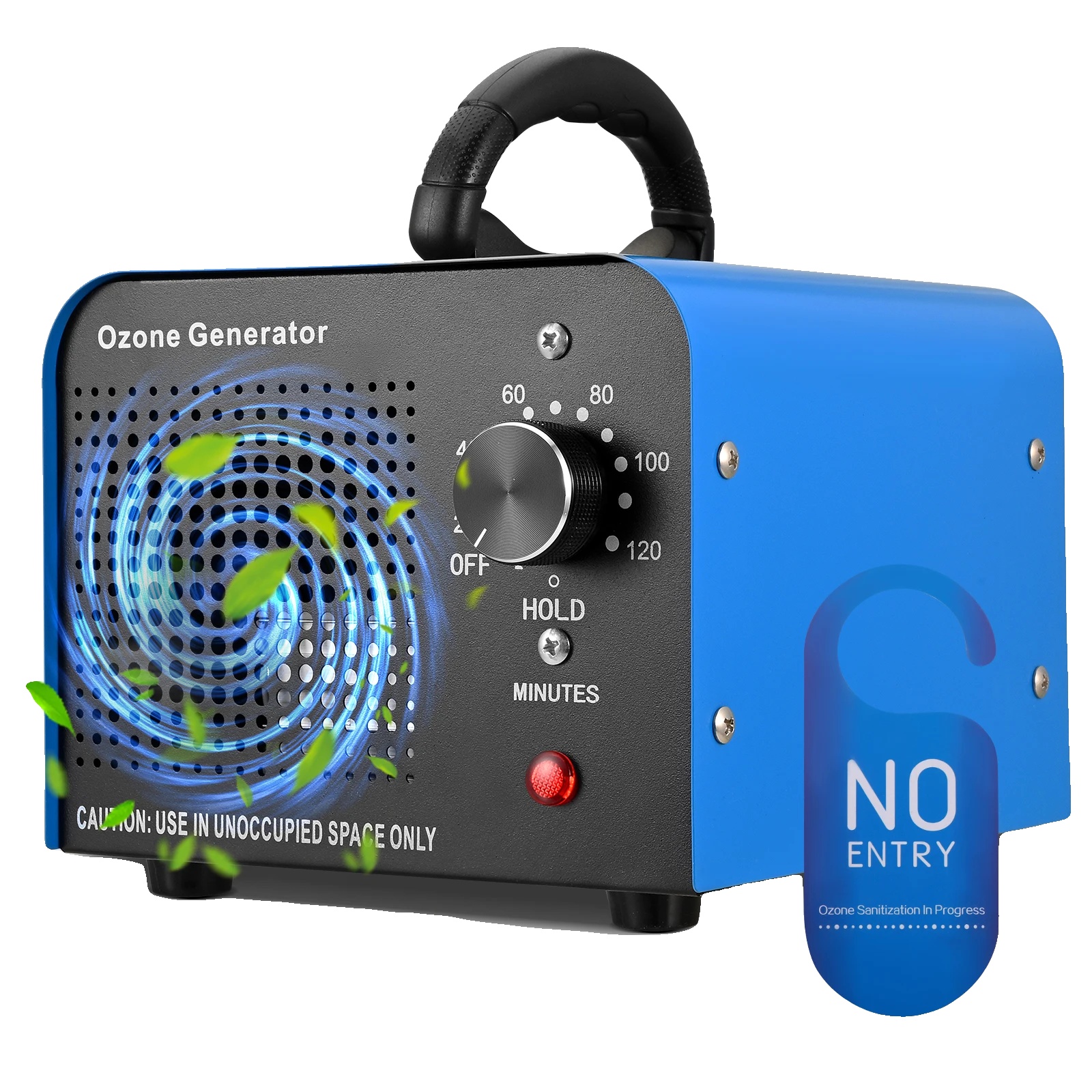 Hochleistungs-ozongenerator 60.000mg/h, Vielseitige Luftreinigung, Blau