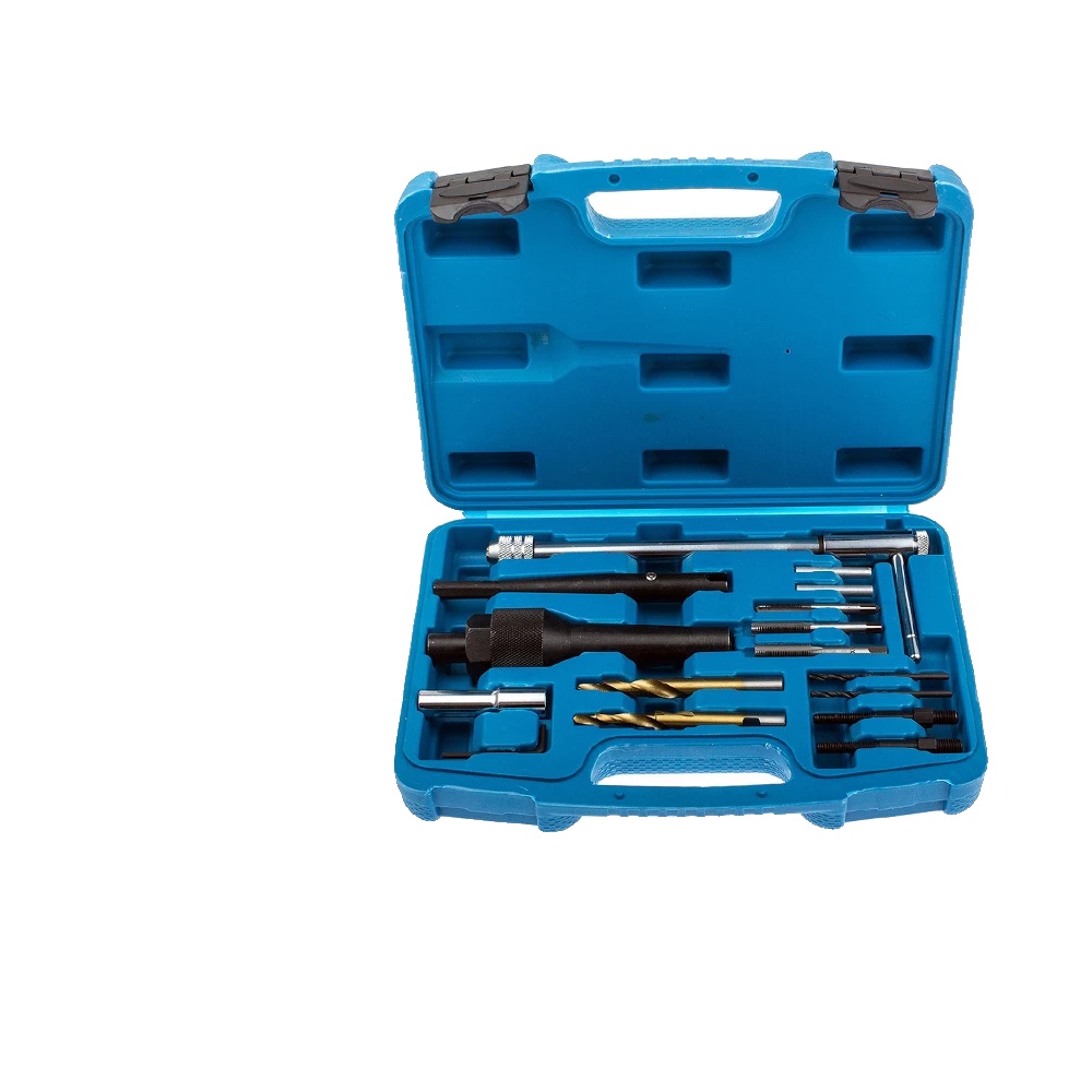Glühkerzenentferner-set, 16 Teile, Hochwertiger Stahl, Kompatibel Für 8mm & 10mm, Enthält Verschiedene Extraktionswerkzeuge, Benutzerfreundliches