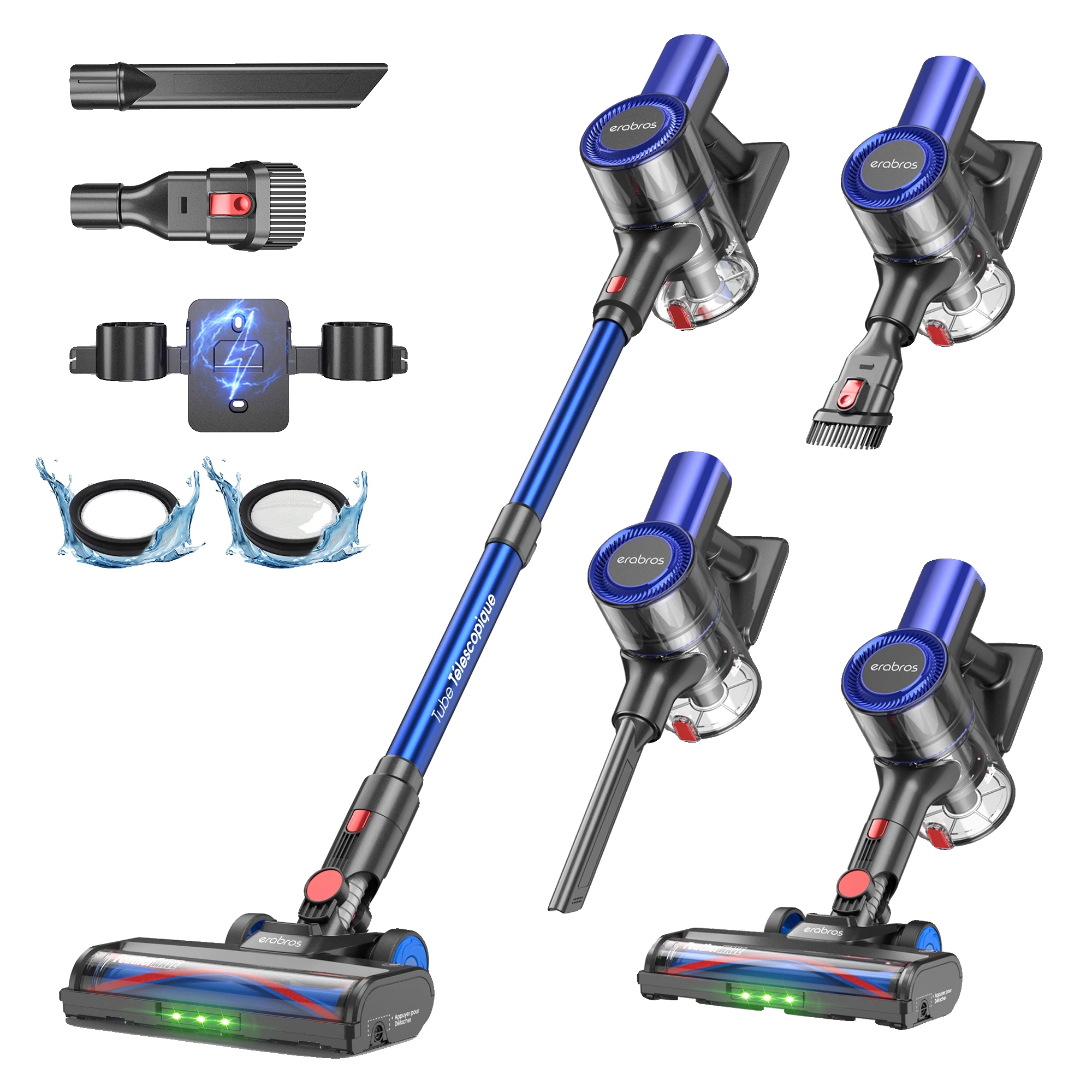 Akku-staubsauger, Hohe Saugkraft, Benutzerfreundliches Design, Ev2, Eu